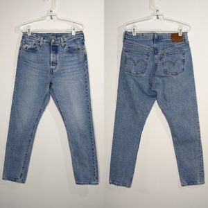 Levi's Premium 501 light wash skinny jeans 29